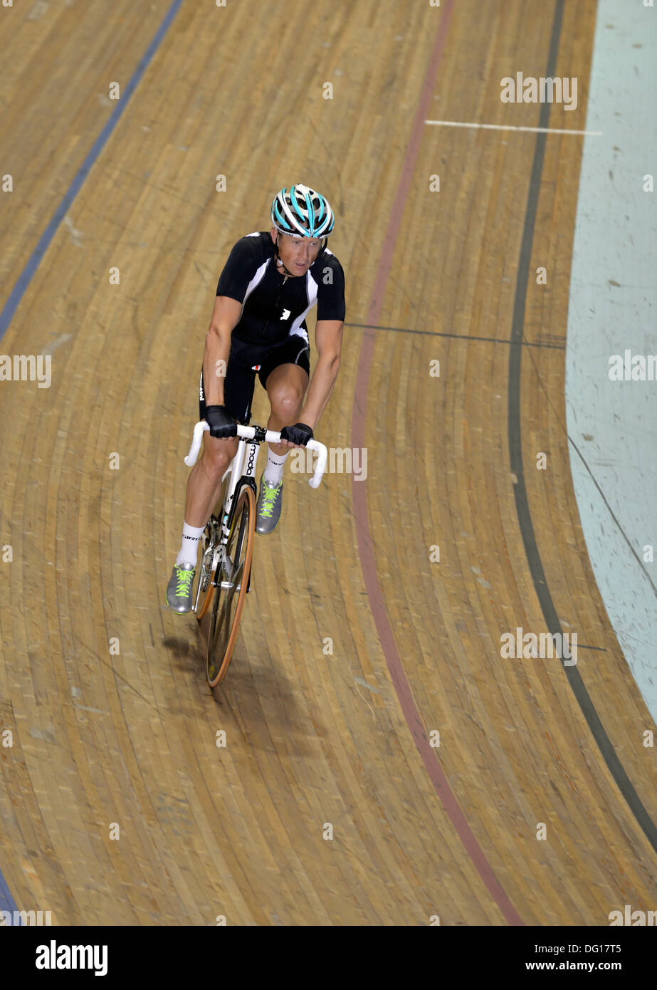 action from the 2013 world masters track cycling championships in