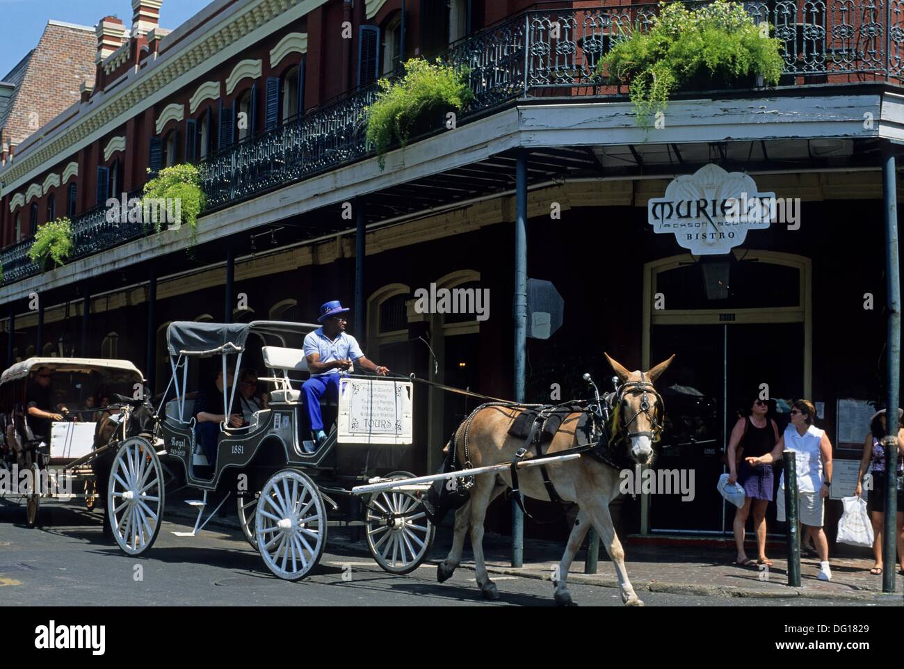 Chartres Street, French Quarter neighborhood, New Orleans, Louisiana, United States of America