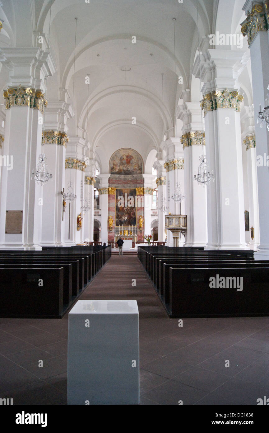 Jesuitenkirche, Jesuit church, by Johann Adam Breunig, 1712-59, Merienstrasse, Heidelberg, Baden-Wurttemberg, Germany Stock Photo