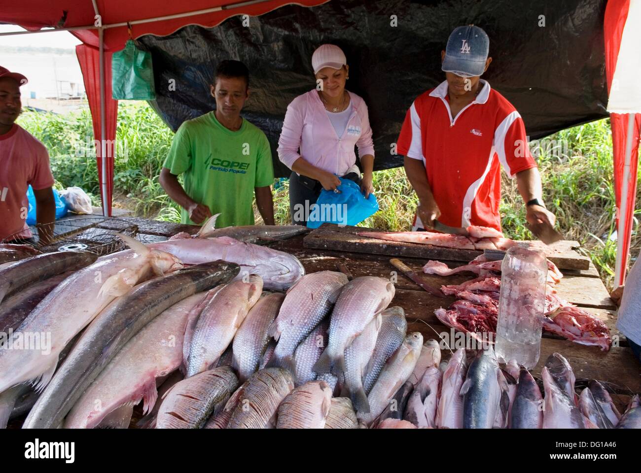fish market, La Carioca,Ciudad Bolivar,Bolivar State,Bolivarian ...