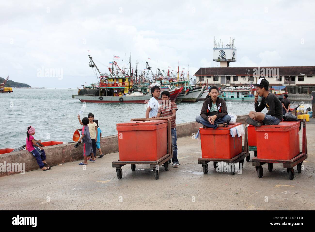 Waterfront of Kota Kinabalu, Sabah, Malaysia Stock Photo Alamy