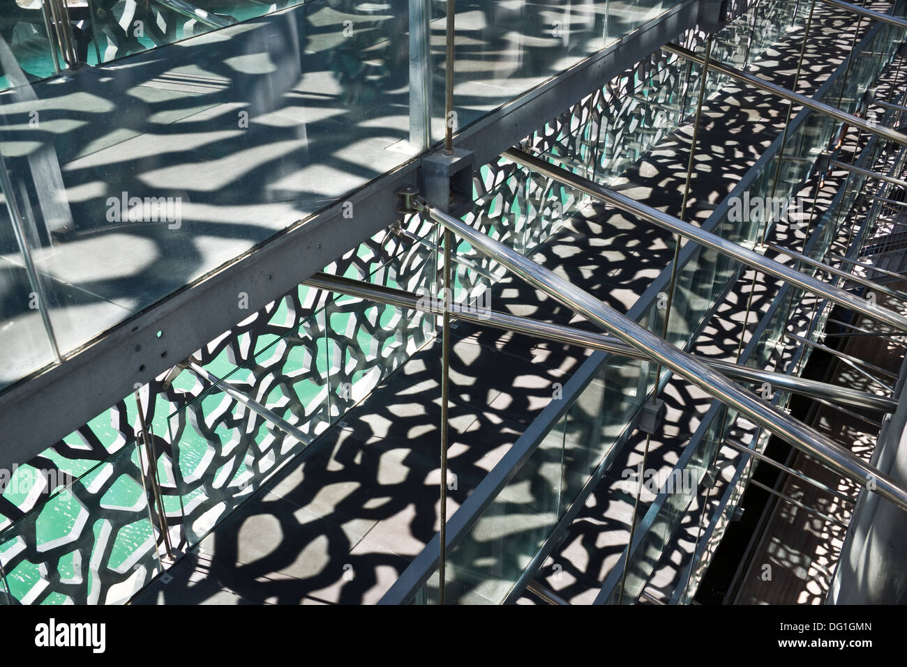 Inside the MUCEM, museum of European and Mediterranean Civilisations - Marseille, France Stock Photo