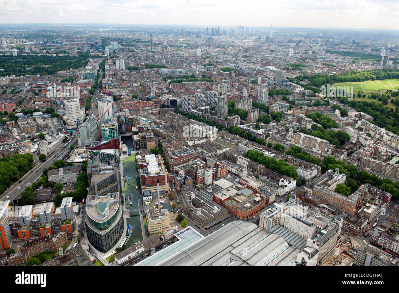 Aerial view of Paddington West London Stock Photo Alamy