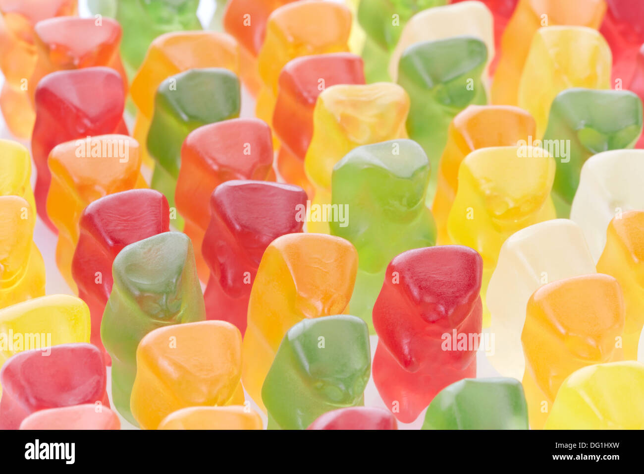 Gummy bears, crowd concept Stock Photo