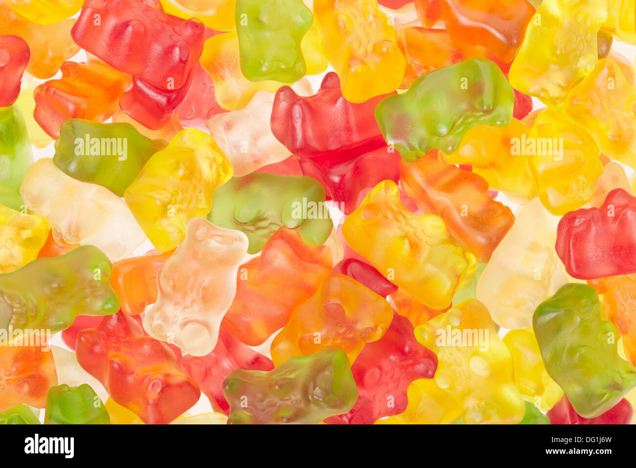 Gummy bears candies colorful texture background Stock Photo Alamy