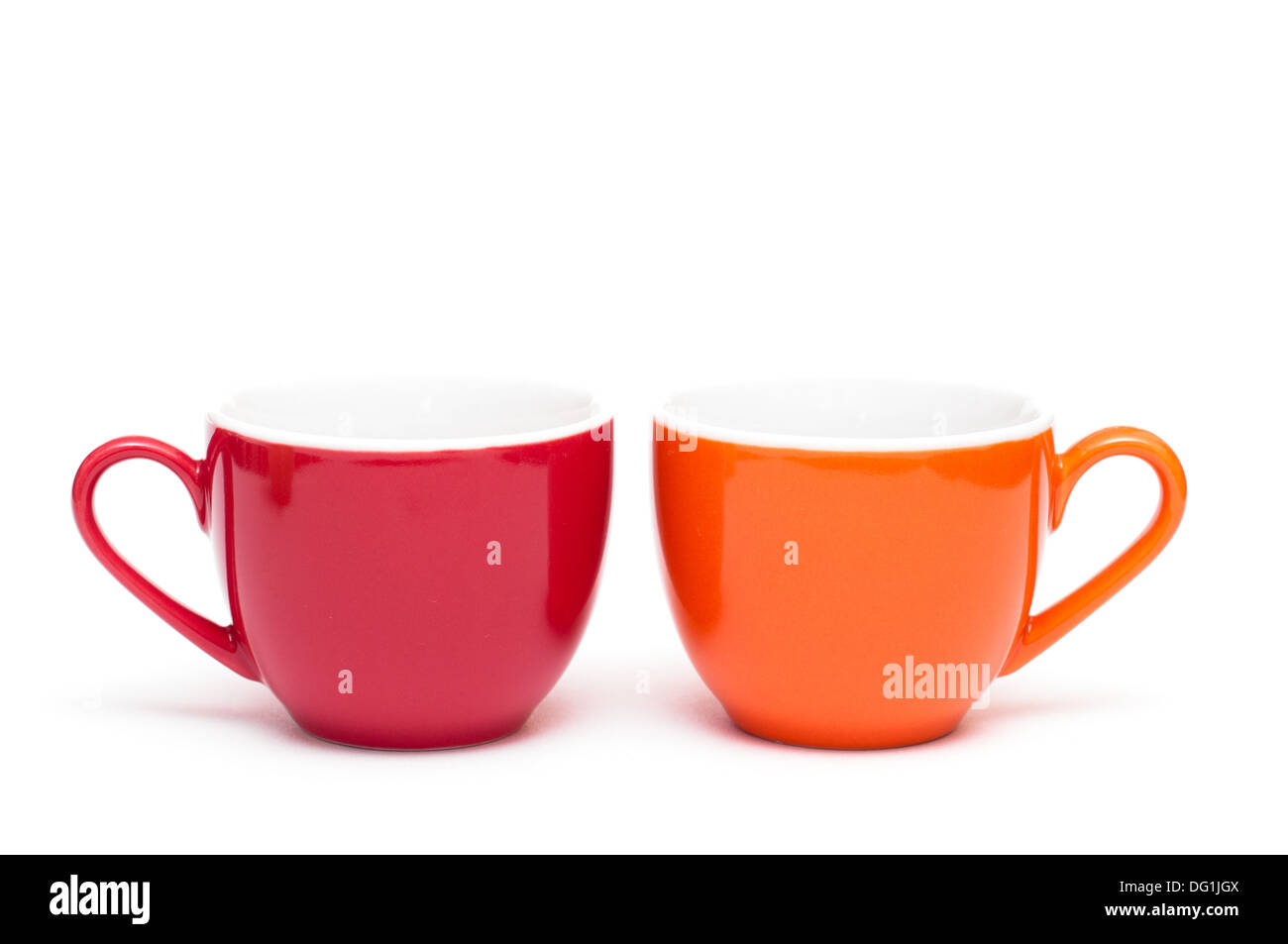Row espresso cups Cut Out Stock Images & Pictures Alamy