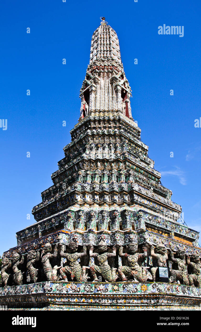 Wat Arun Temple in bangkok thailand Stock Photo
