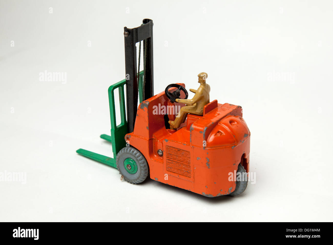 Dinky Toy fork lift truck 401 Stock Photo