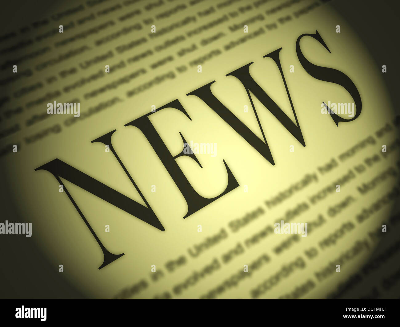Newspaper Showing Media Journalism Newspapers And Headlines Stock Photo