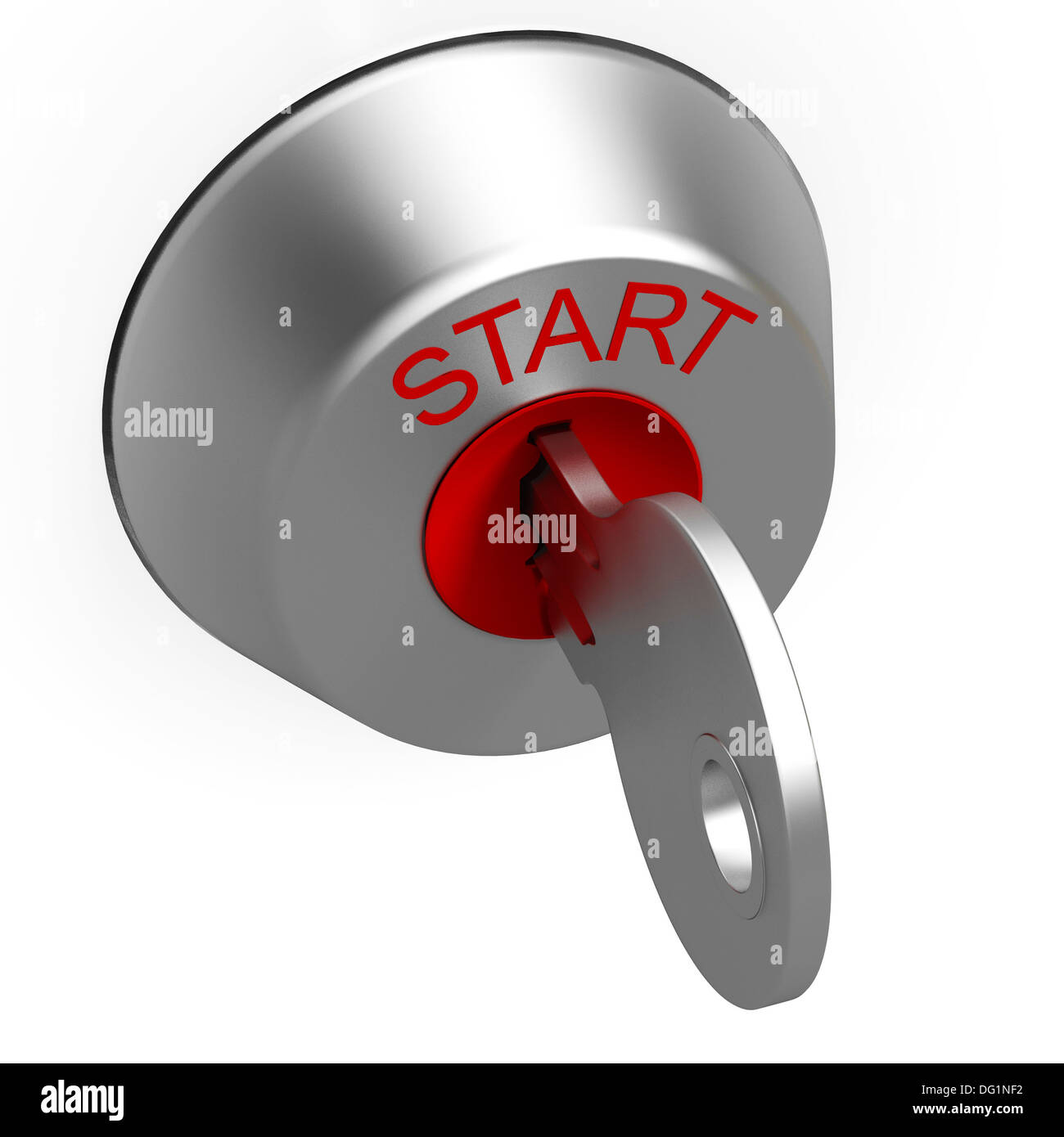 Start Key Showing Car Or Vehicle Ignition Stock Photo Alamy