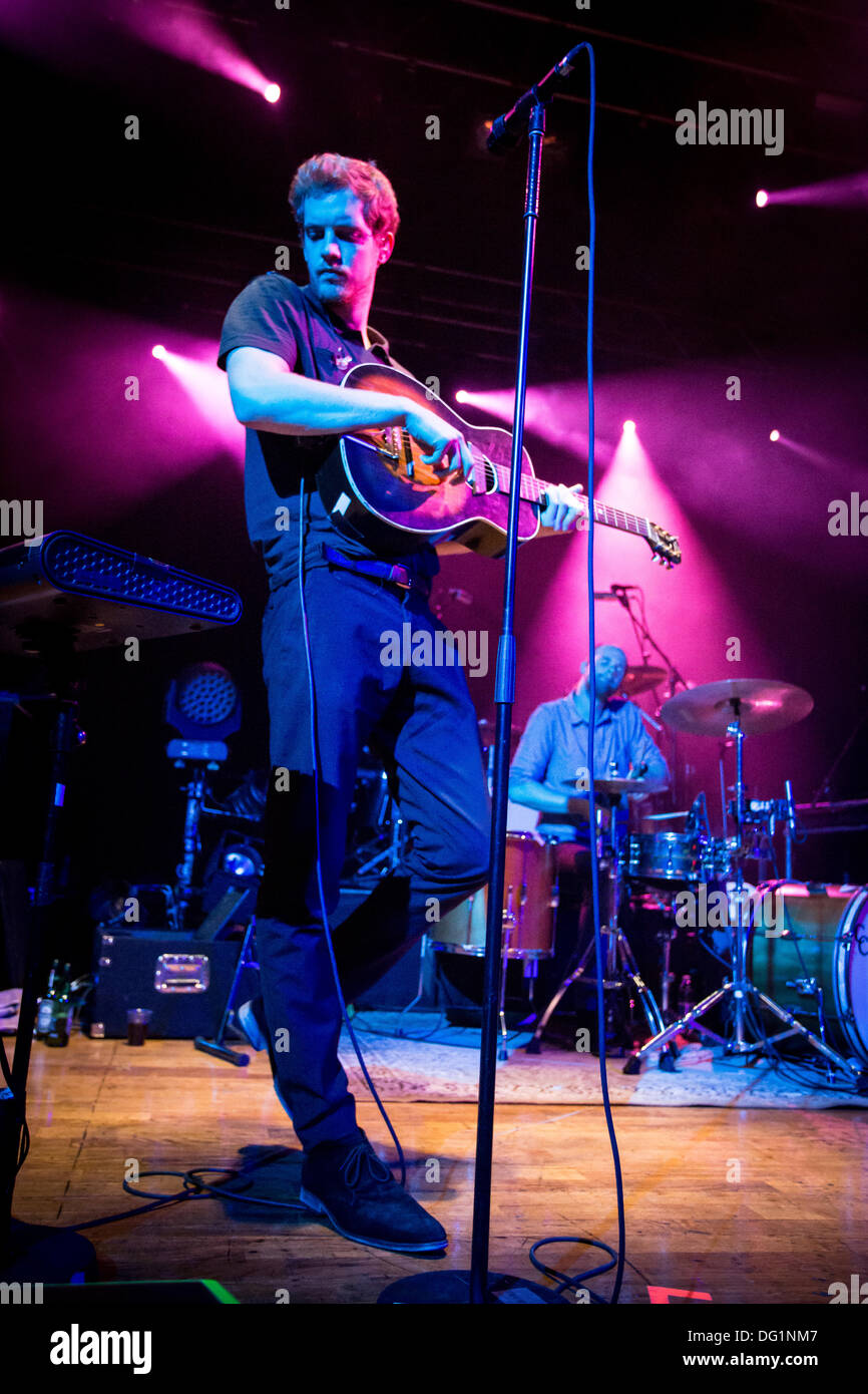 Milan Italy. 10th October 2013. The Belgian indie rock band BALTHAZAR opening the show of Editors at the music club Alcatraz © Rodolfo Sassano/Alamy Live News Stock Photo