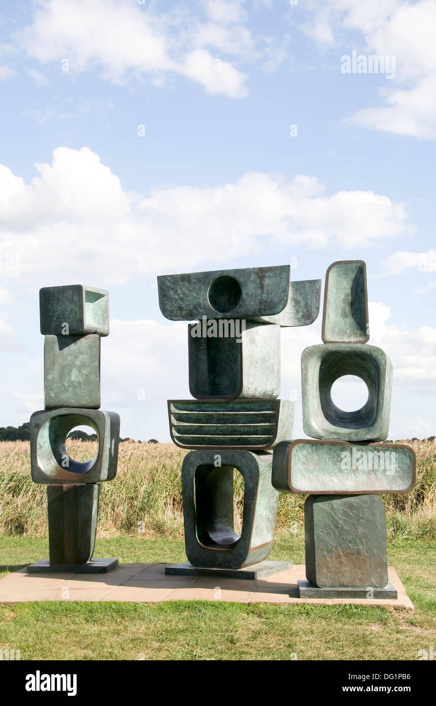 Barbara Hepworth sculpture The Maltings Snape Suffolk England UK Stock Photo