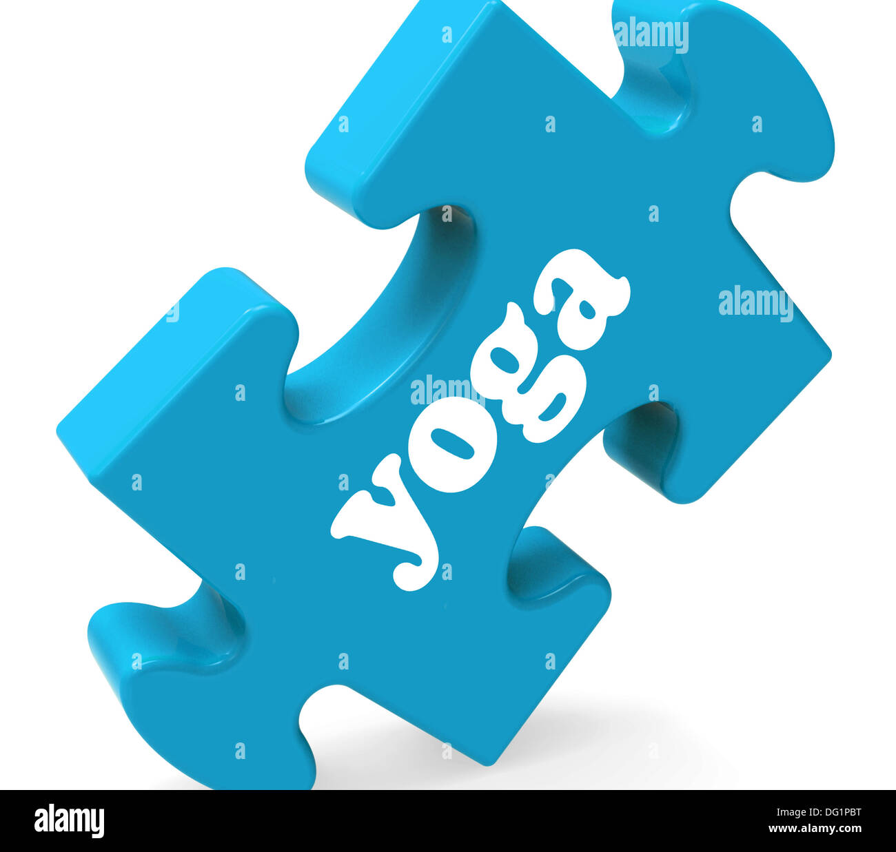 Yoga Puzzle Showing Meditate Meditation And Relaxation Stock Photo Alamy