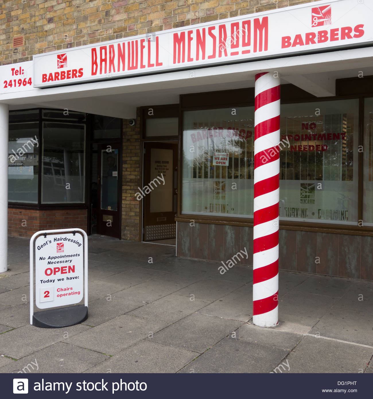 Red And White Barber Pole High Resolution Stock Photography and Images