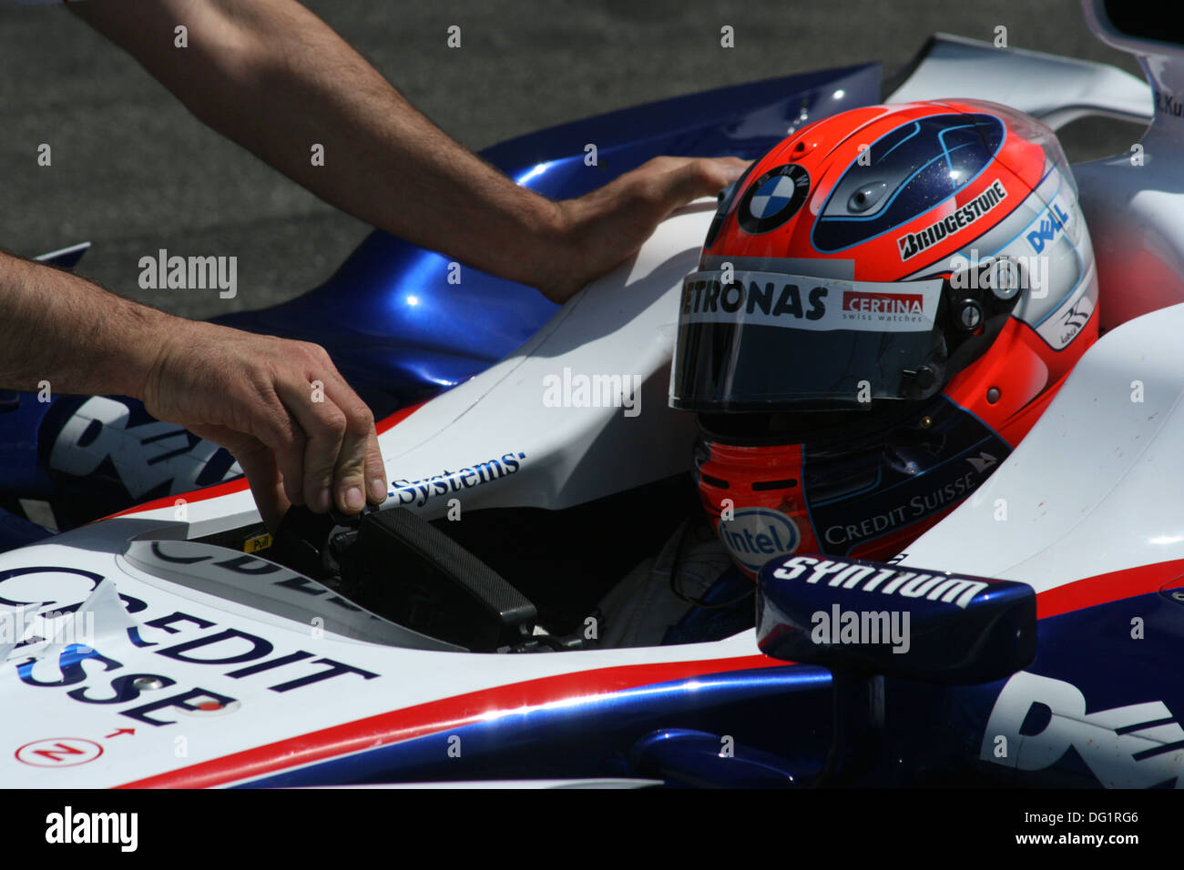 Robert Kubica ( BMW Sauber ) during formula 1 testing on Hockenheimring