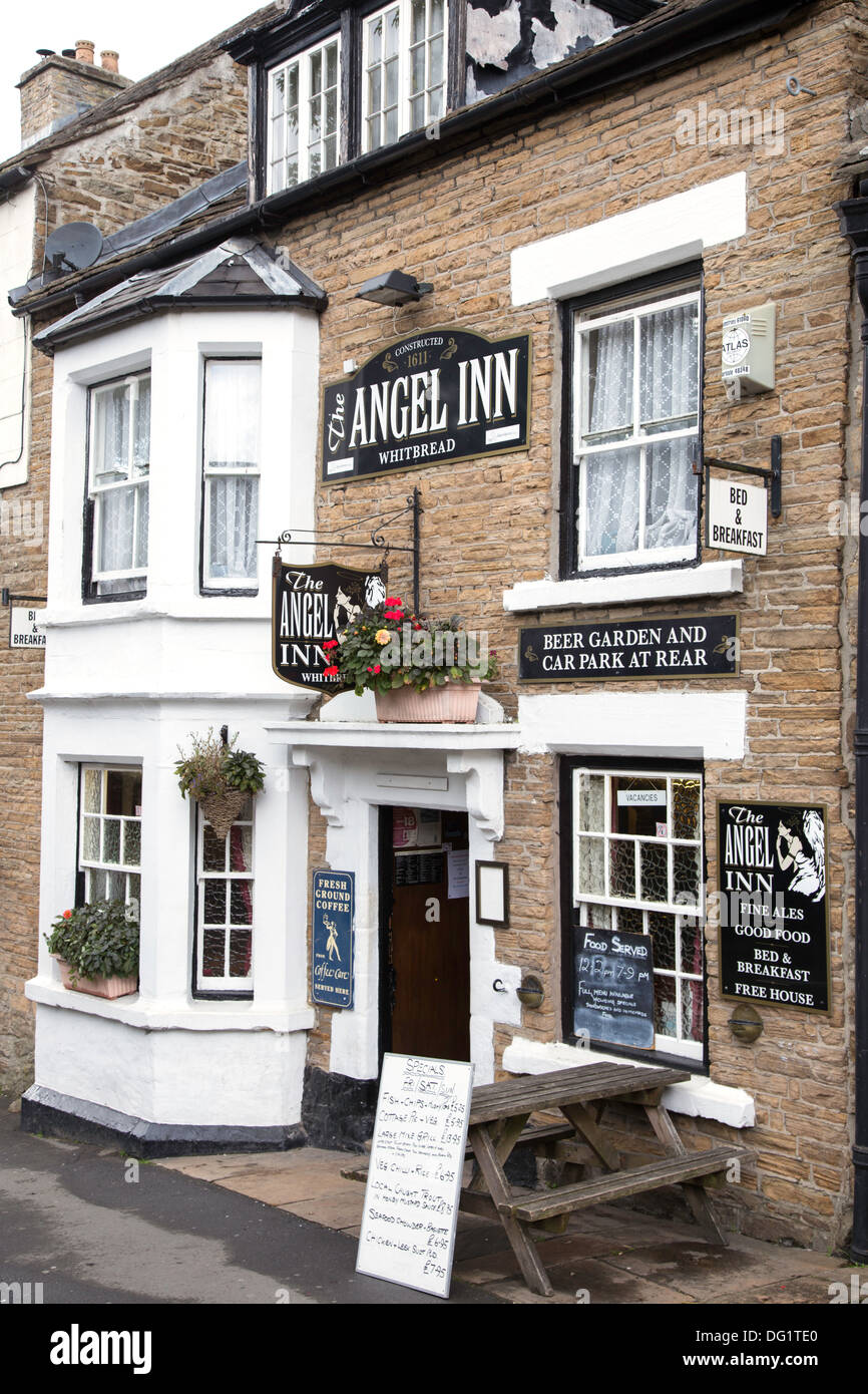 The Angle Inn in the small town of Alston, Cumbria, England, UK Stock Photo