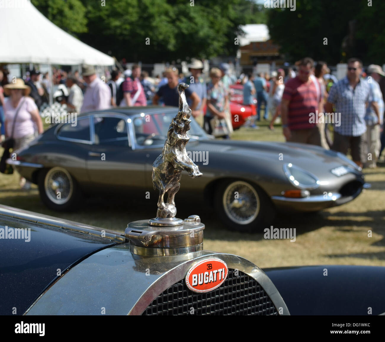 Classic cars at a Summer show Stock Photo