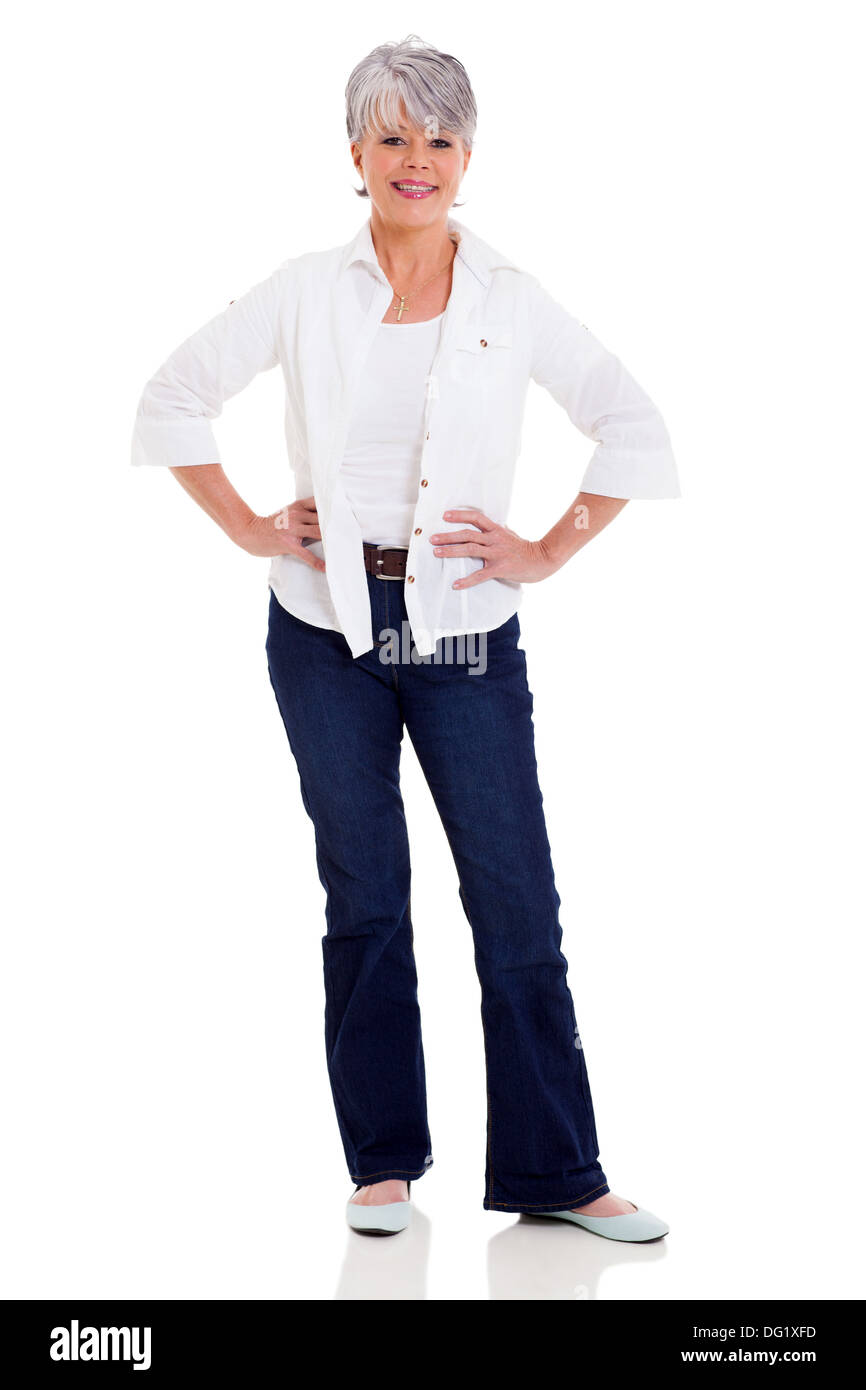 Beautiful older woman full length hi-res stock photography and images ...