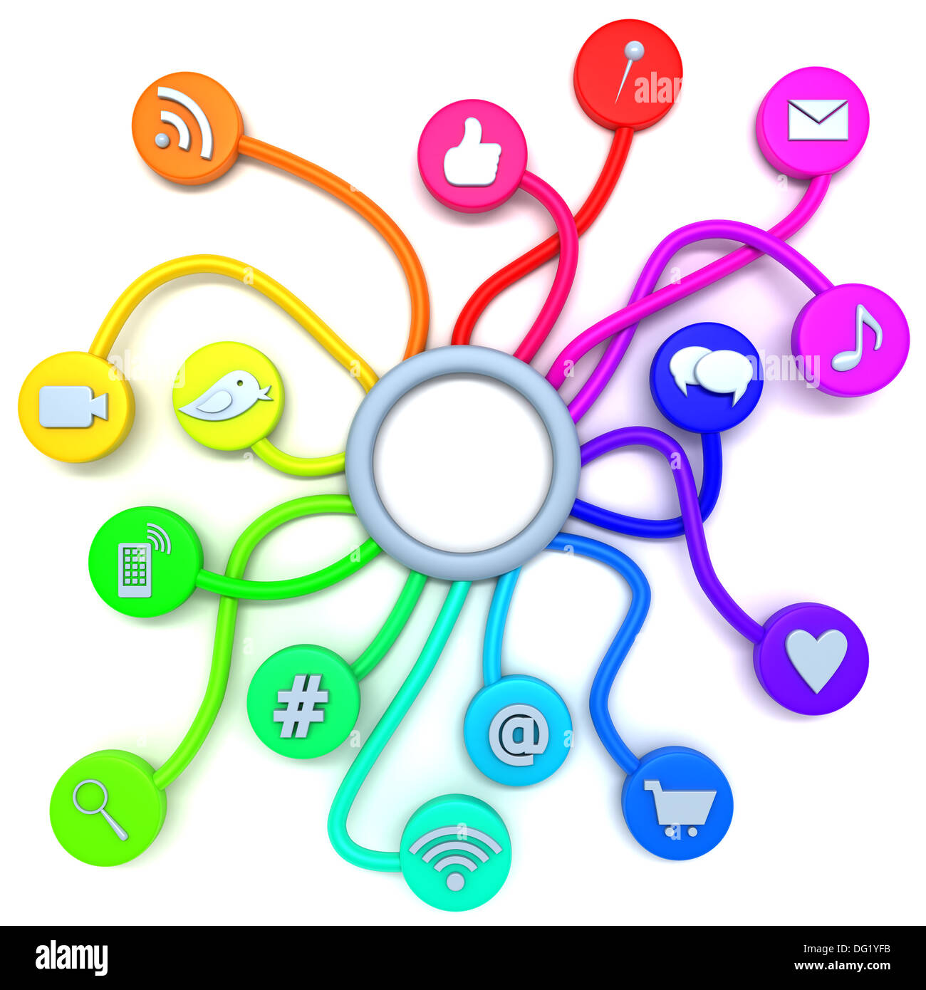 Social media connections Stock Photo Alamy