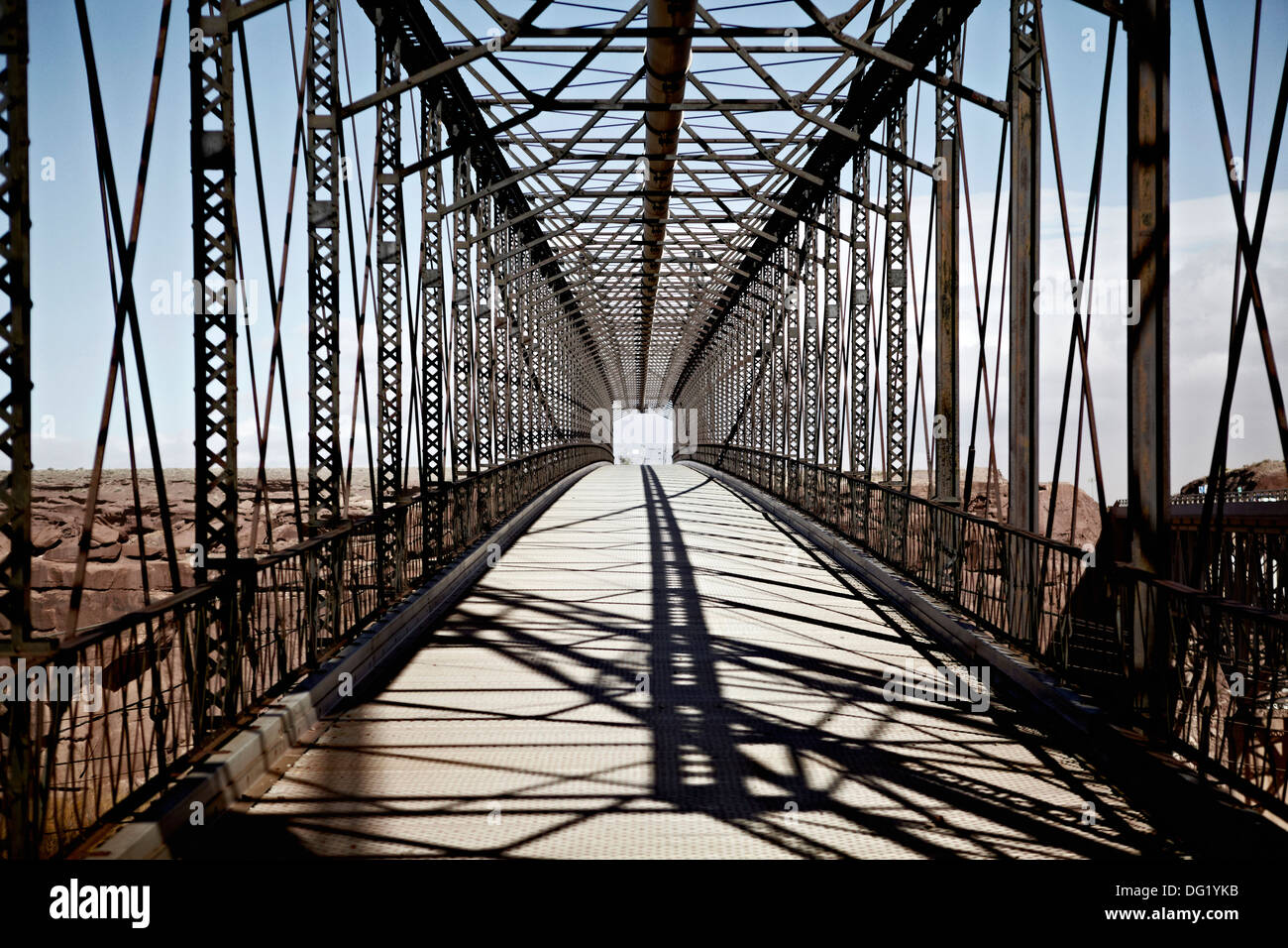 Cameron Suspension Bridge, Arizona USA Stock Photo Alamy