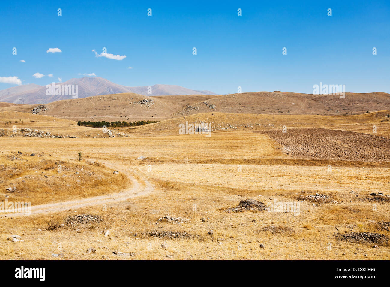 mountail plateau landscape near Sisian town in Armenia in autumn day Stock Photo
