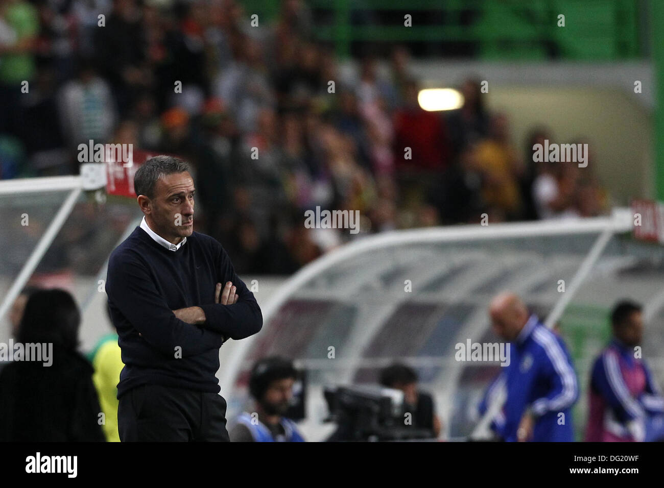 Lisbon, Portugal. 11th Oct, 2013. Paulo Bento, Portugal coach during the qualifying soccer match for the Brazil 2014 FIFA World Cup, between Portugal and Israel, on October 11, 2013, in Alvalade stadium in Lisbon. Credit:  Action Plus Sports/Alamy Live News Stock Photo