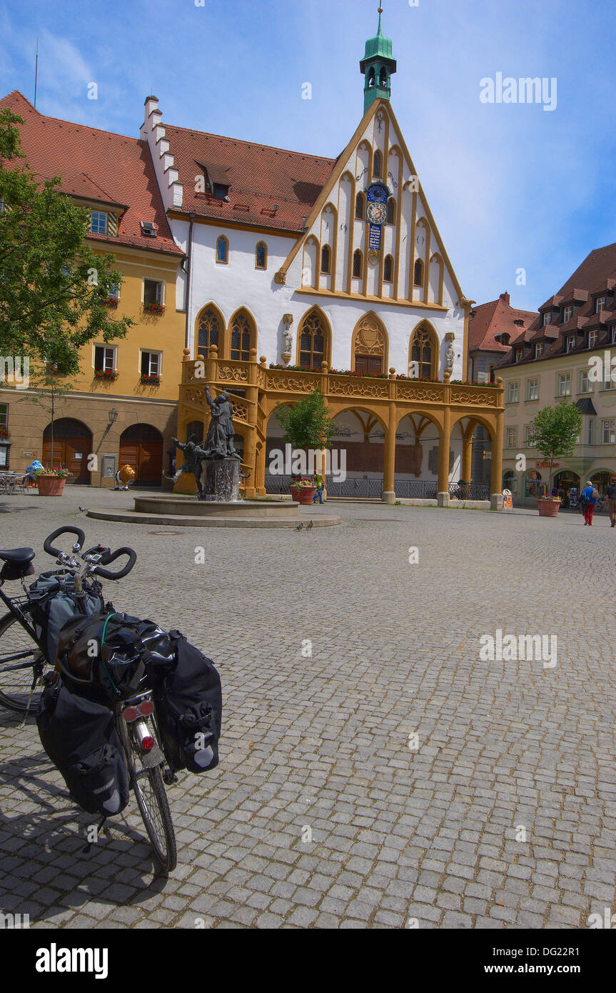 Amberg, Town hall, Marktplatz, Market Square, Upper Palatinate
