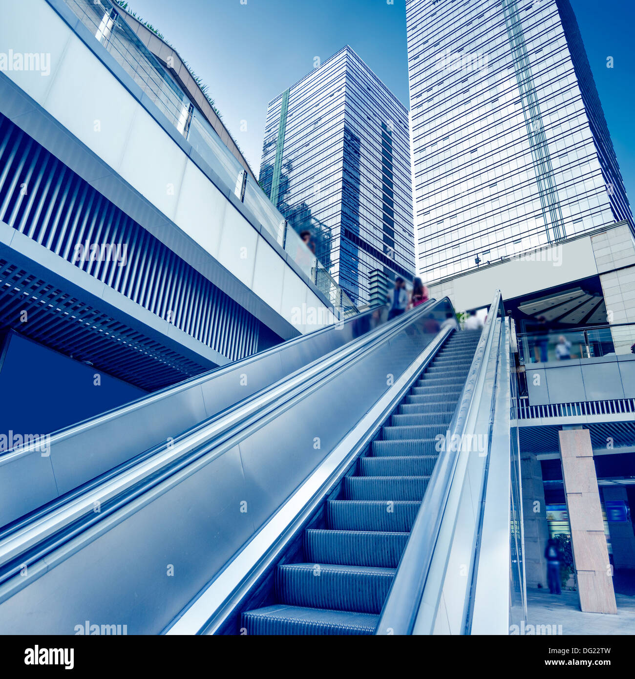 Handrail elevator in the office building Stock Photo Alamy
