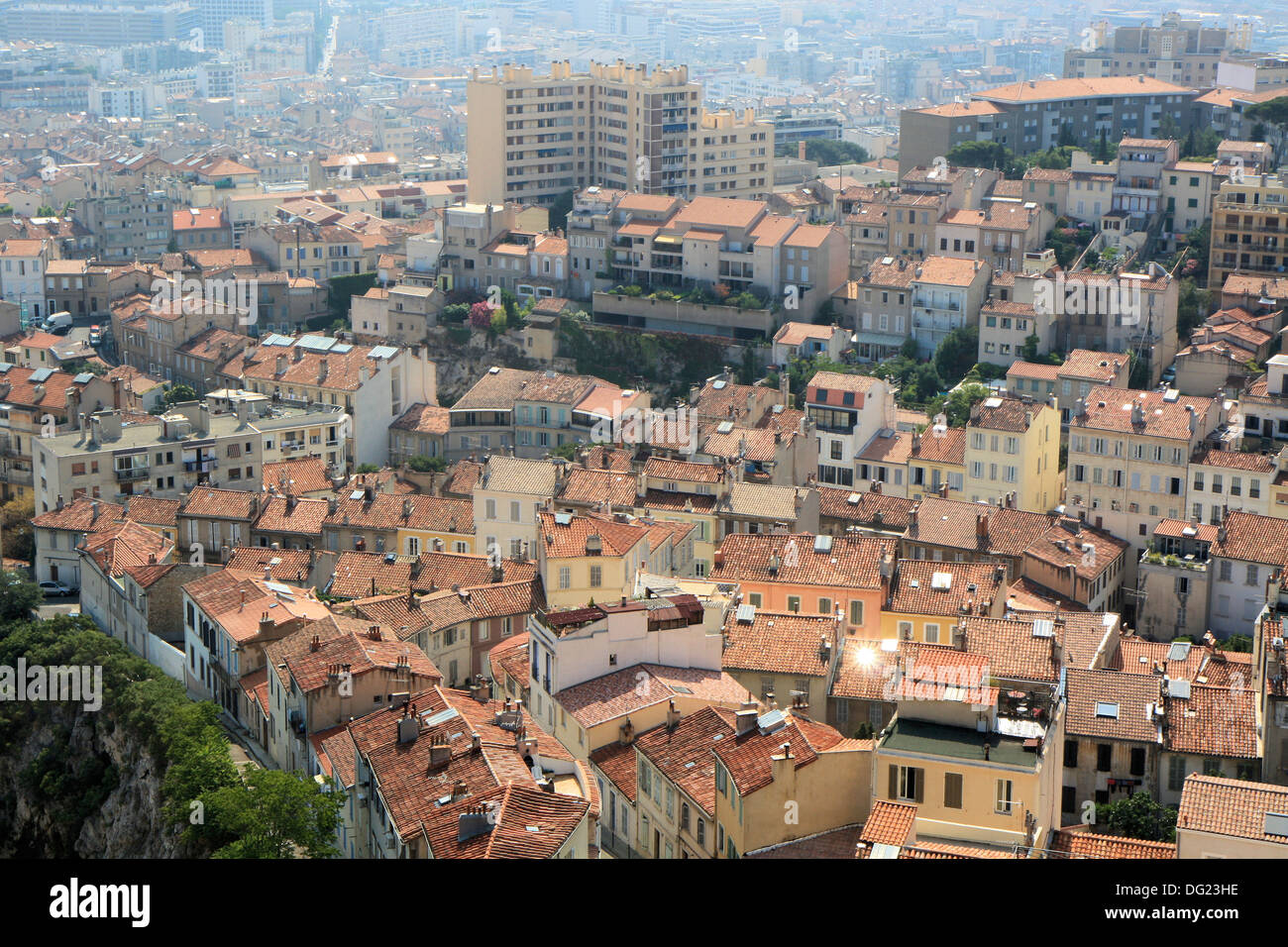 Aerial view of Marseille city, Provence, France Stock Photo