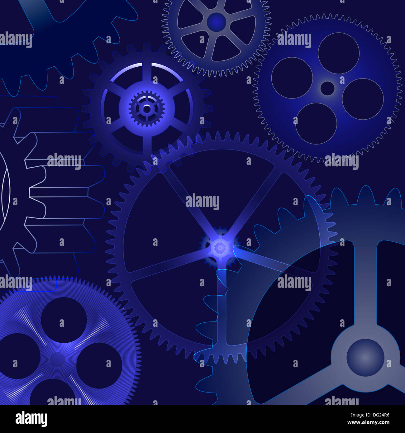 background with gears Stock Photo