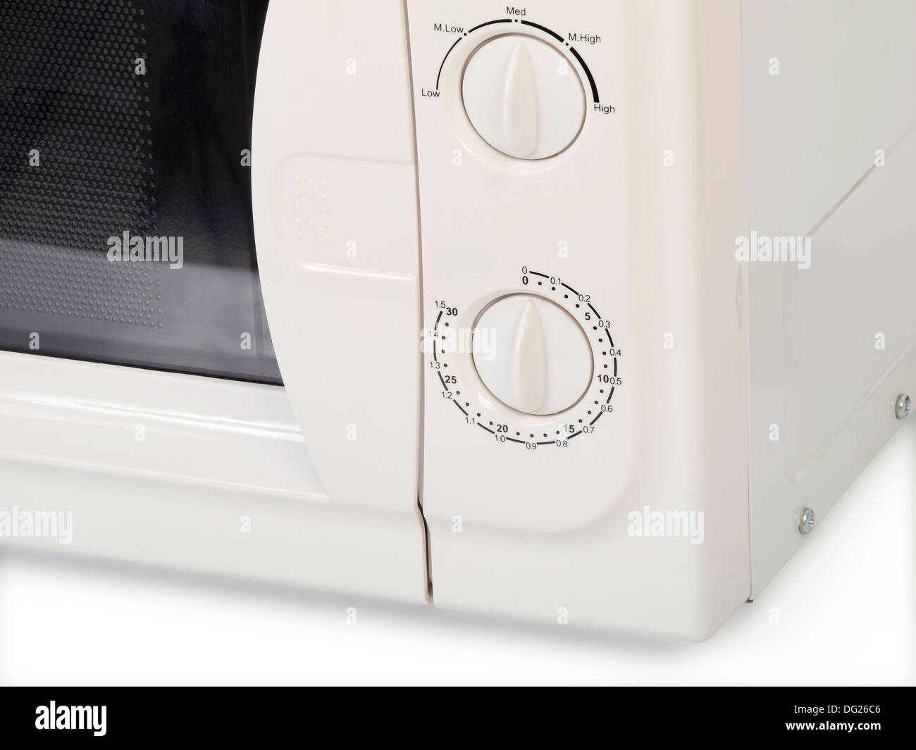 microwave oven isolated over white background Stock Photo