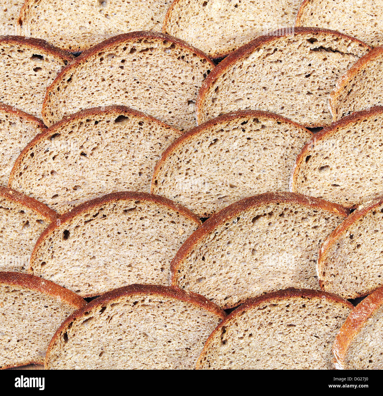 Bread from rye flour background Stock Photo