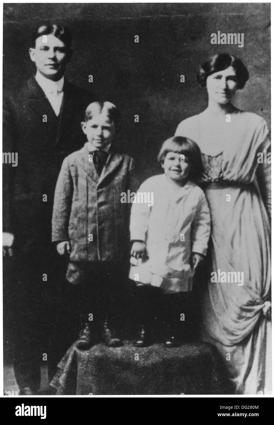Photograph Of Ronald Reagan With Dutch Boy Haircut Neil Reagan