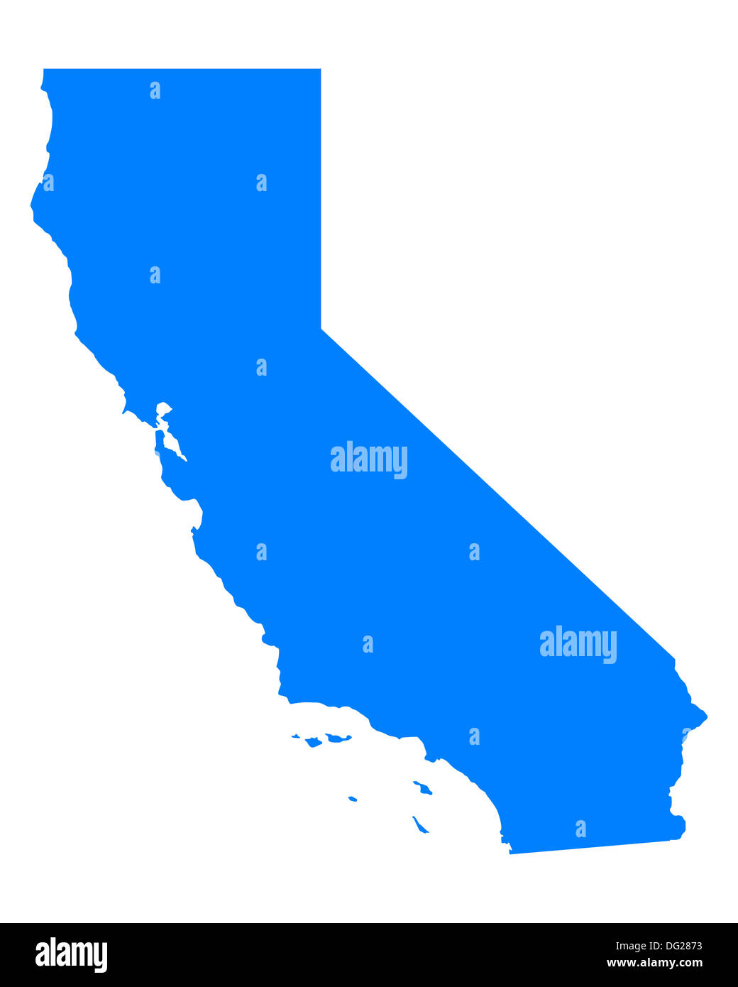 Map of California Stock Photo