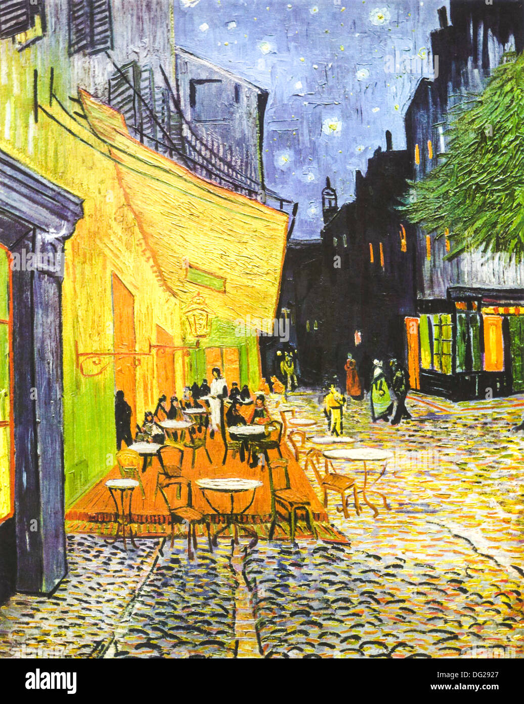 Cafe Terrace at Night by Vincent van Gogh 1888 Stock Photo