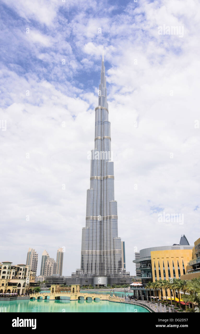 Burj Khalifa and Dubai Mall, Dubai, United Arab Emirates Stock Photo