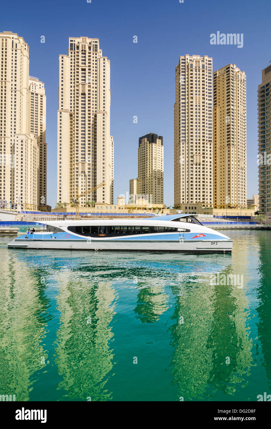 RTA Dubai Ferry in Dubai Marina, Dubai, UAE Stock Photo Alamy