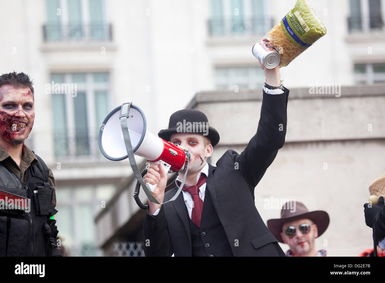 London, UK. 12th Oct, 2013. World Zombie Day London, attracts