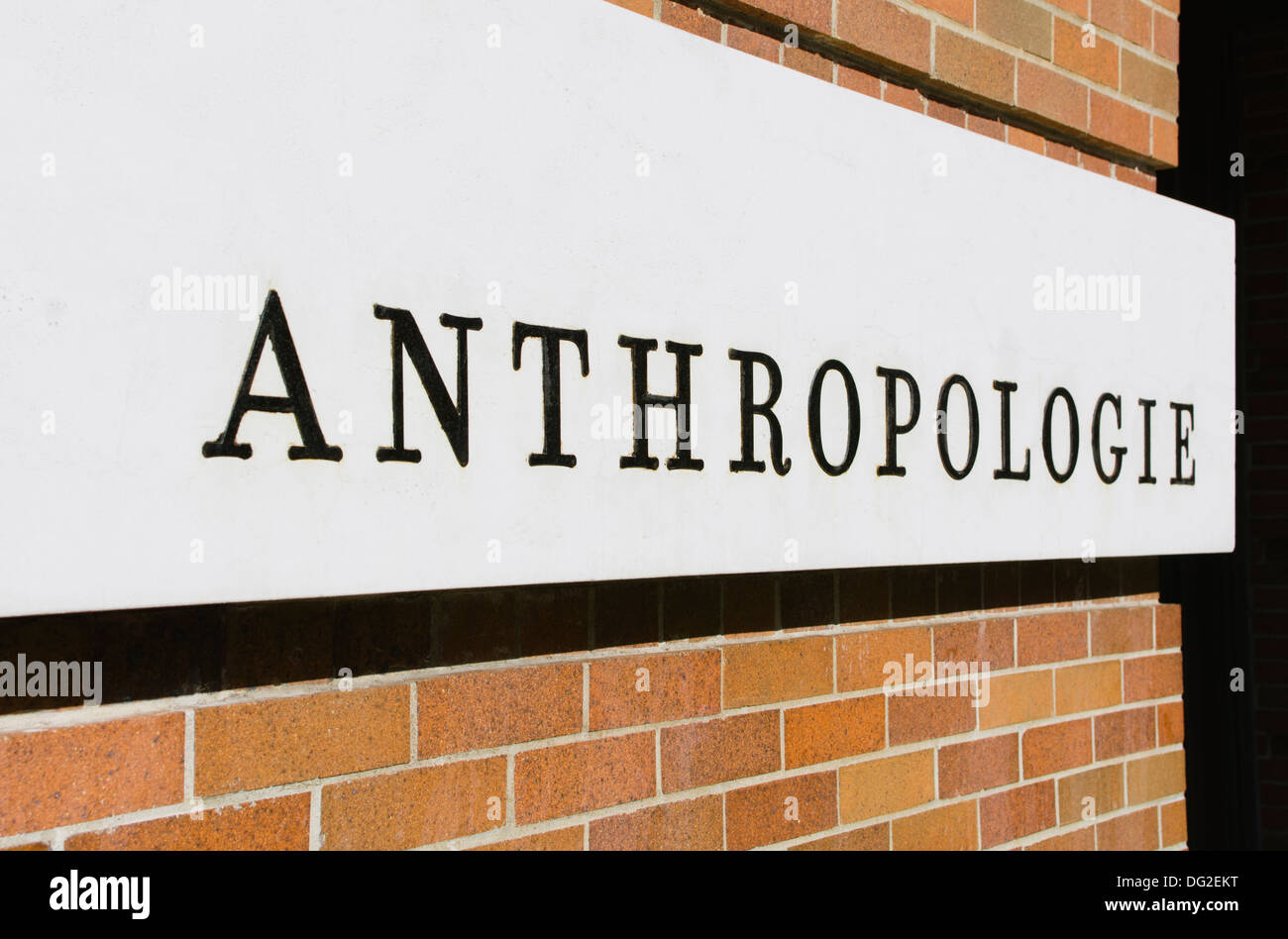 Anthropologie store sign. Chelsea Market. New York City, USA. Stock Photo