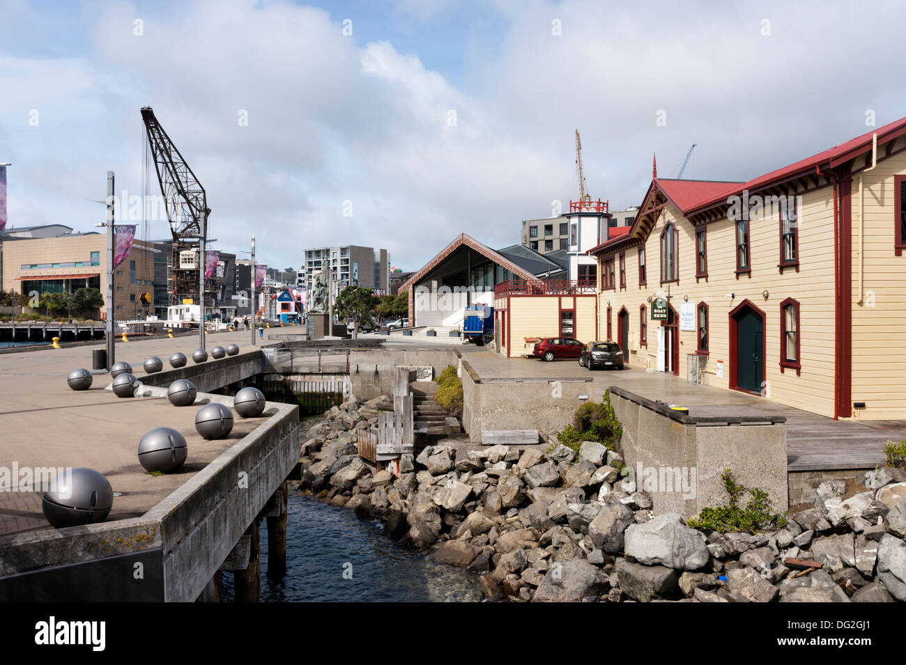 The waterfront area, Wellington, North Island, New Zealand. Stock Photo