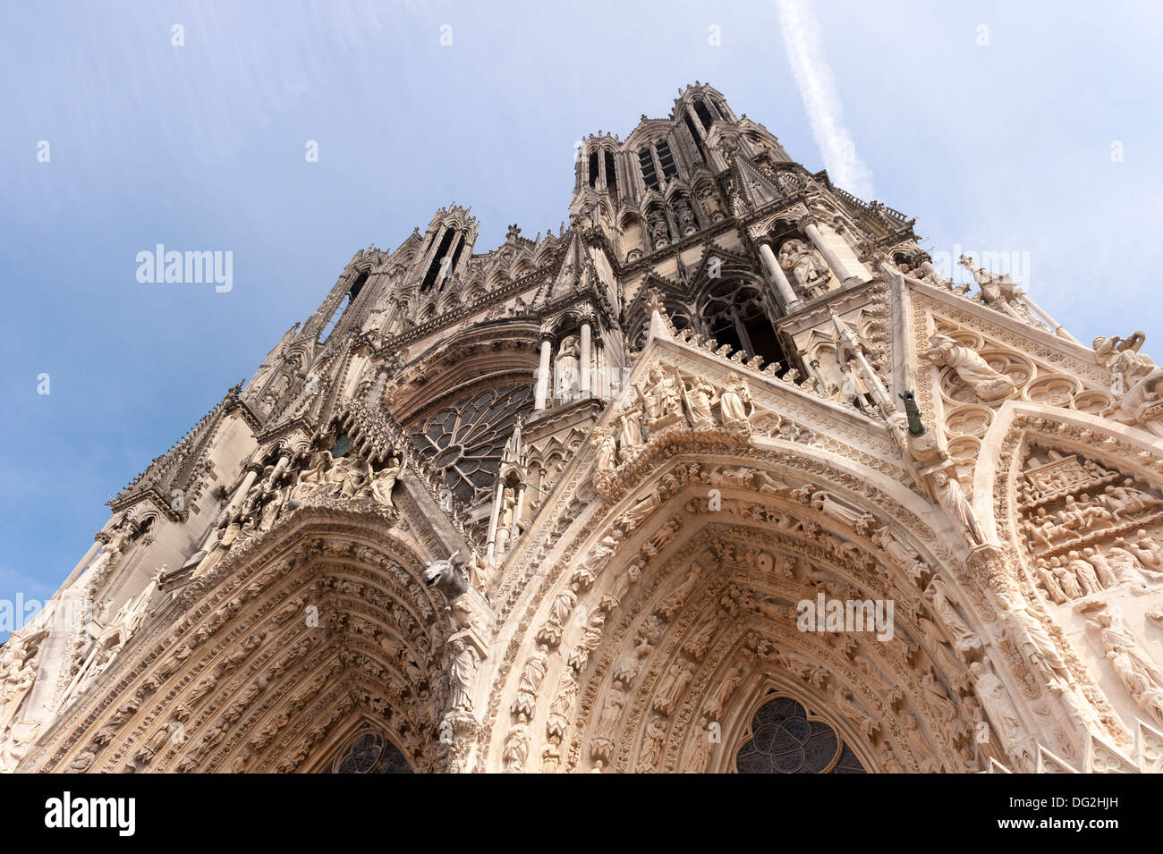 Reims Cathedral Stock Photo