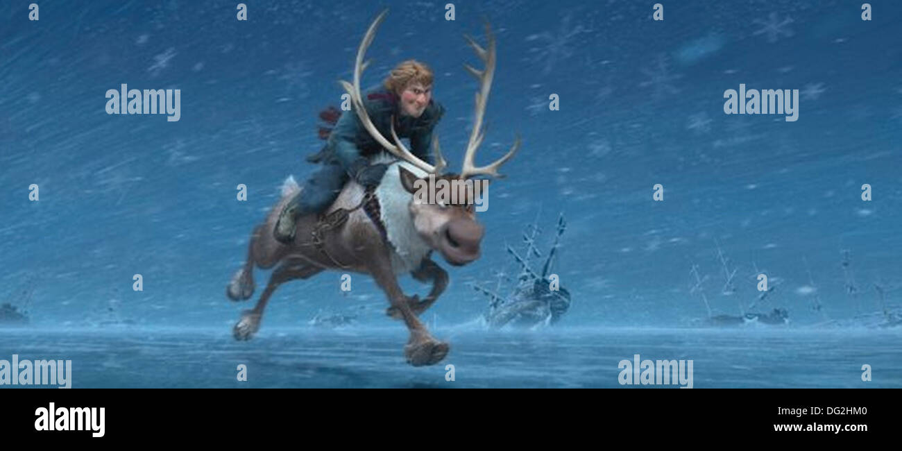 FROZEN  2013 Disney animation with the character Kai Stock Photo