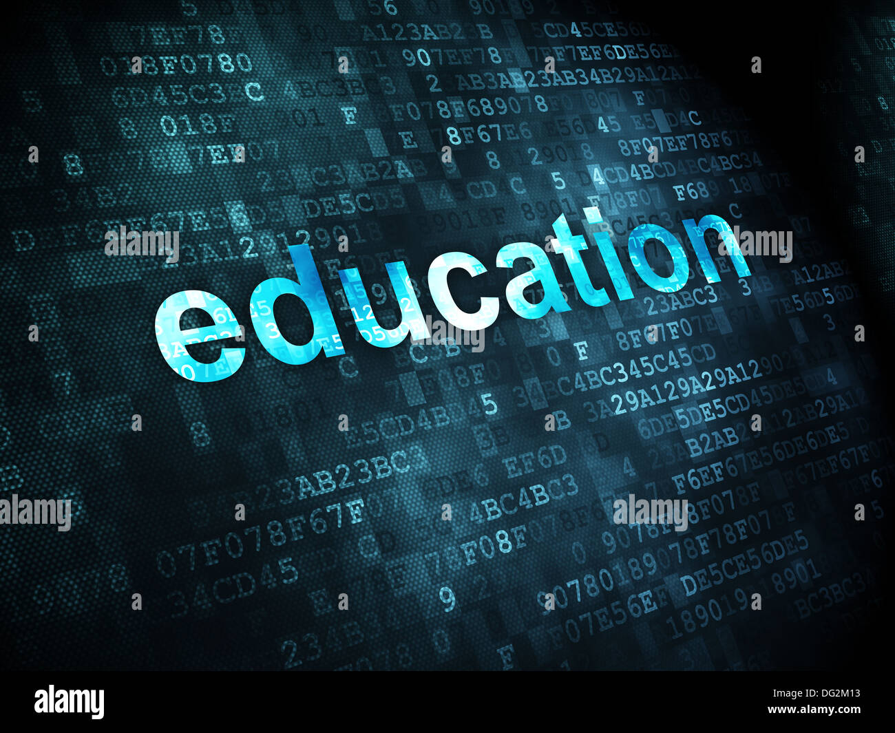 Education concept: Education on digital background Stock Photo - Alamy
