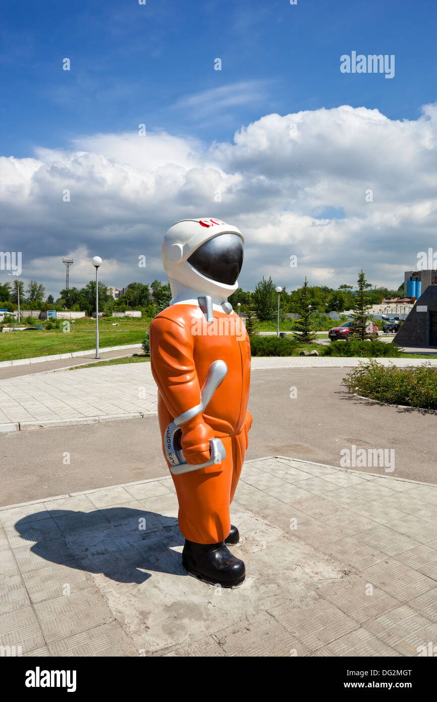 Sculpture "Cosmonaut" Stock Photo