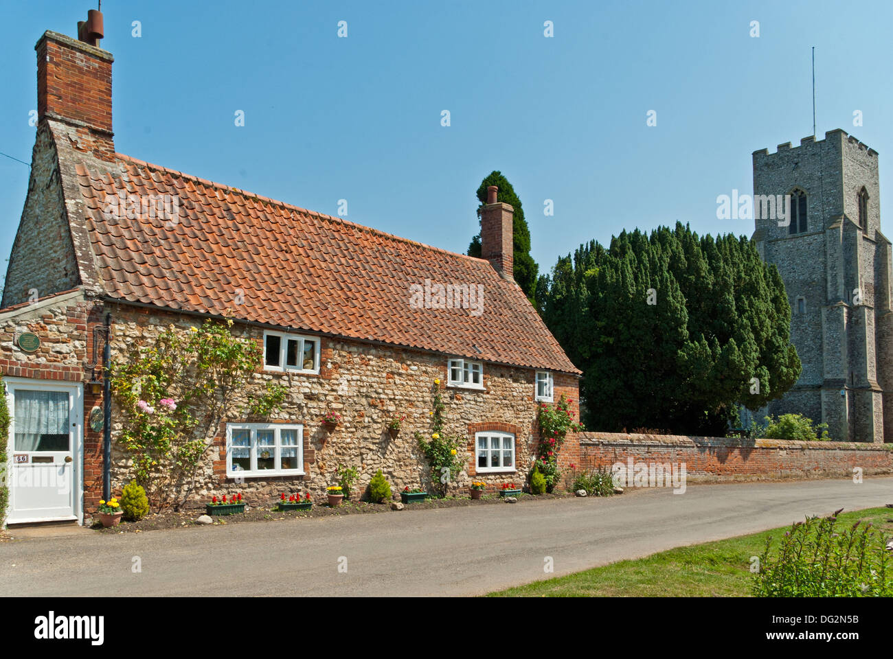 Pretty stone built cottage in the North Norfolk village of Old