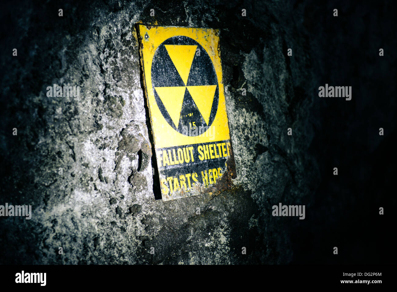 Underground Fallout Shelter Stock Photo