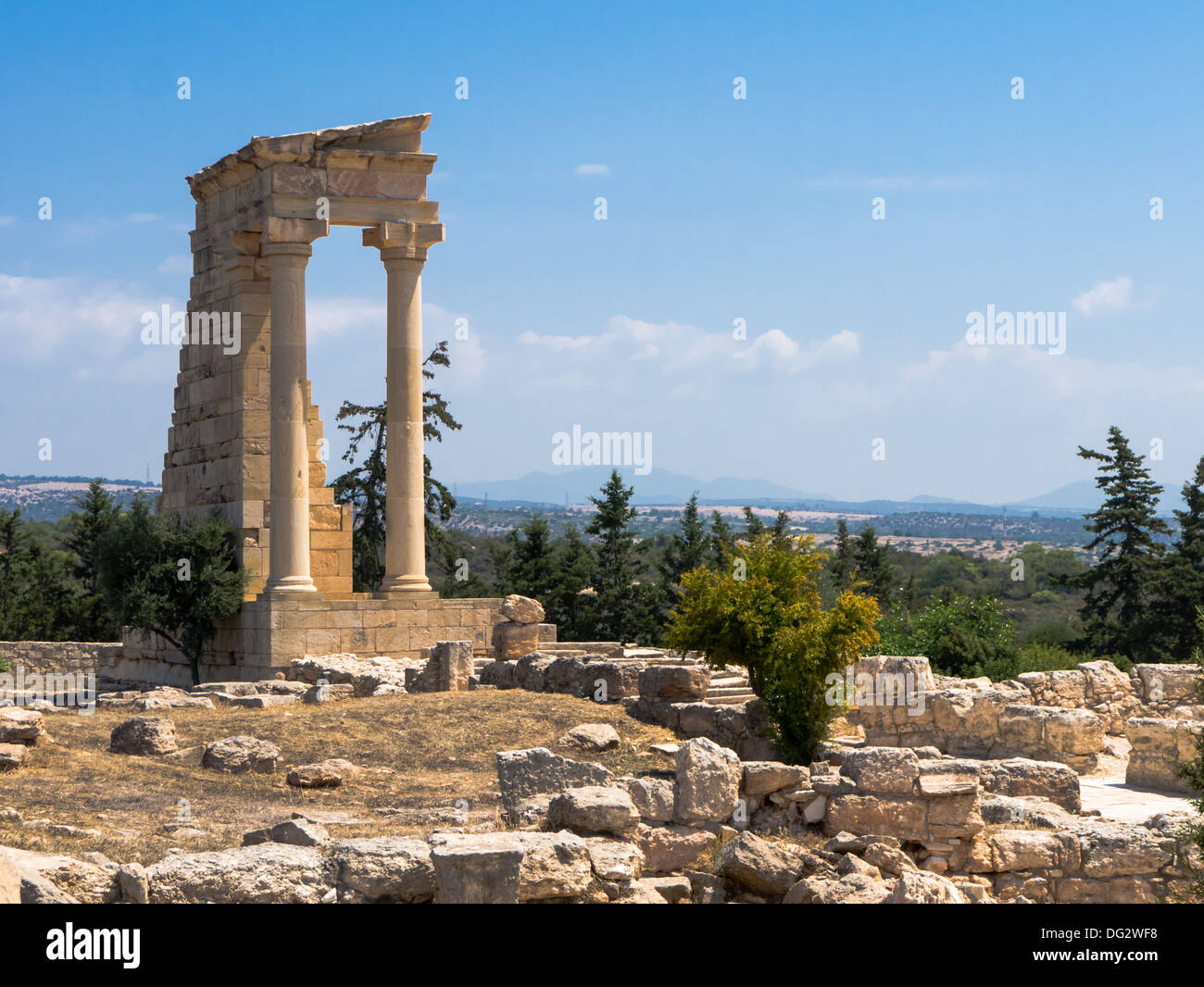 The Sanctuary and Temple of Apollo Hylates at Kourion Stock Photo Alamy