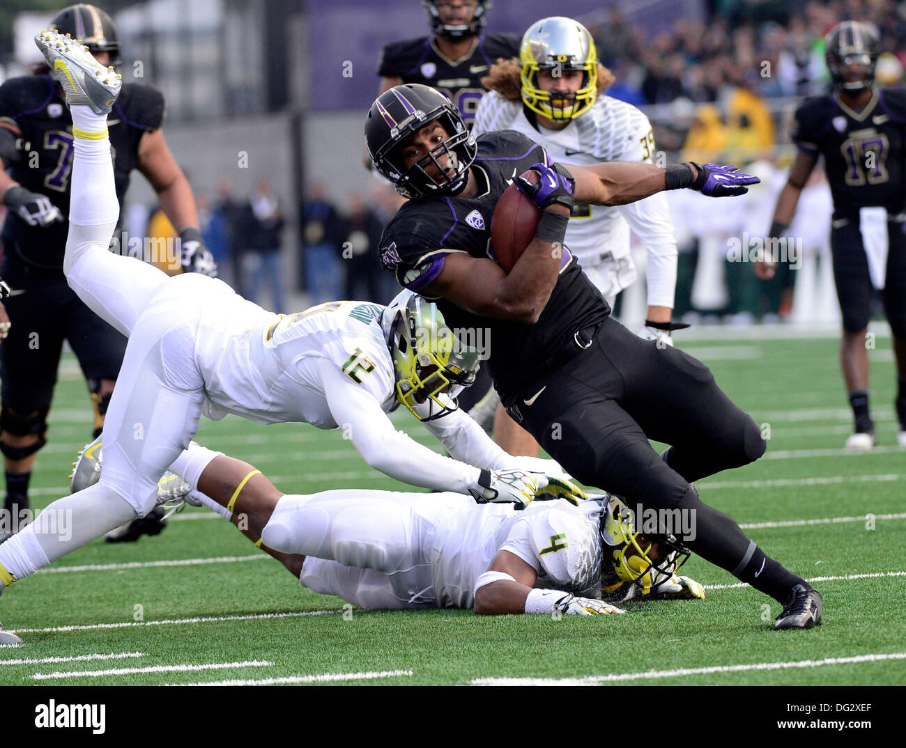 Seattle, USA. 12th Oct 2013. Washington Huskies running back Bishop ...