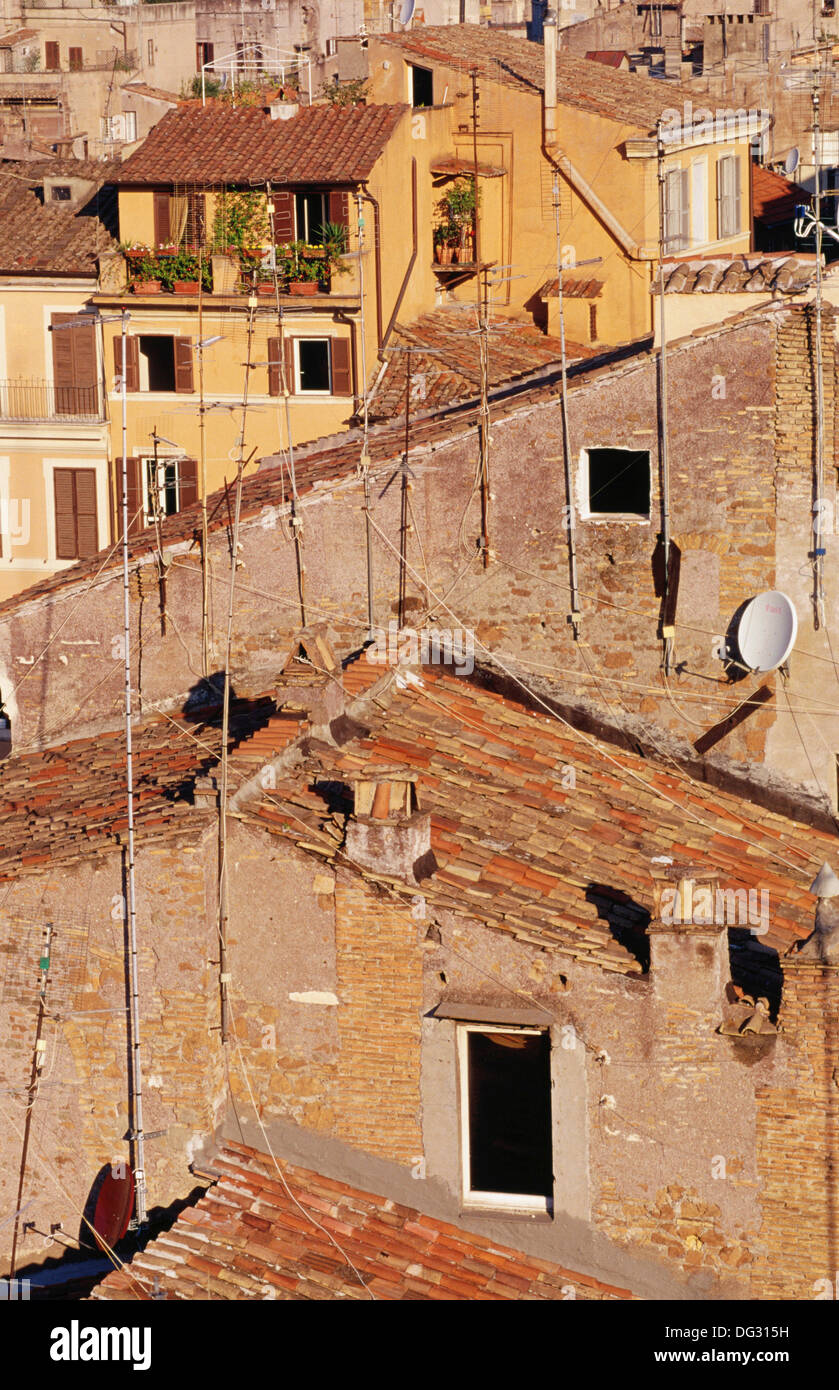 Rooftop view. Rome. Italy Stock Photo - Alamy