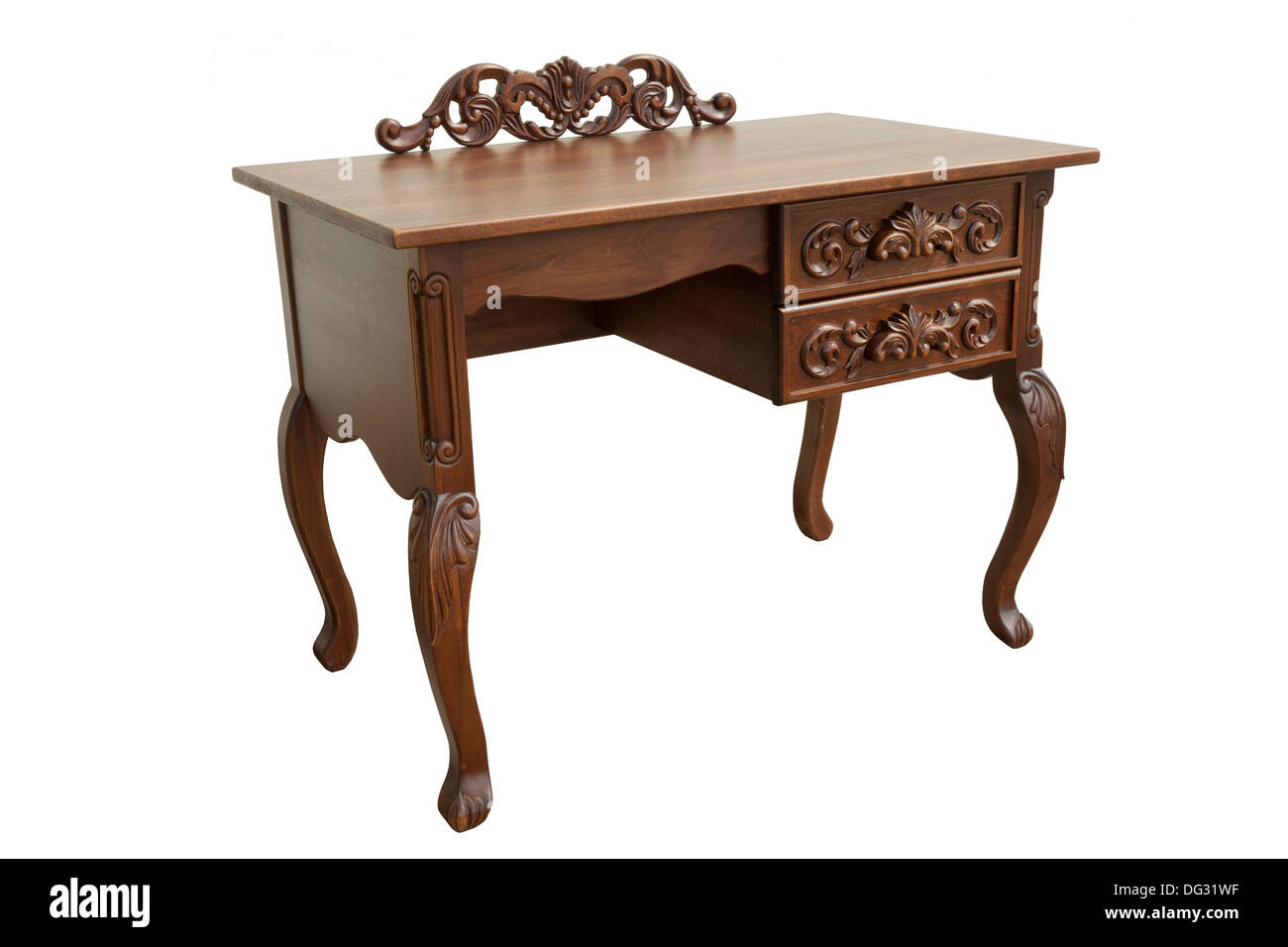 Rustic wood table on Cut Out Stock Images & Pictures - Alamy